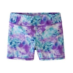 UV Skinz Girl's Active Swim Shorts - Purple and Blue Tie-Dye